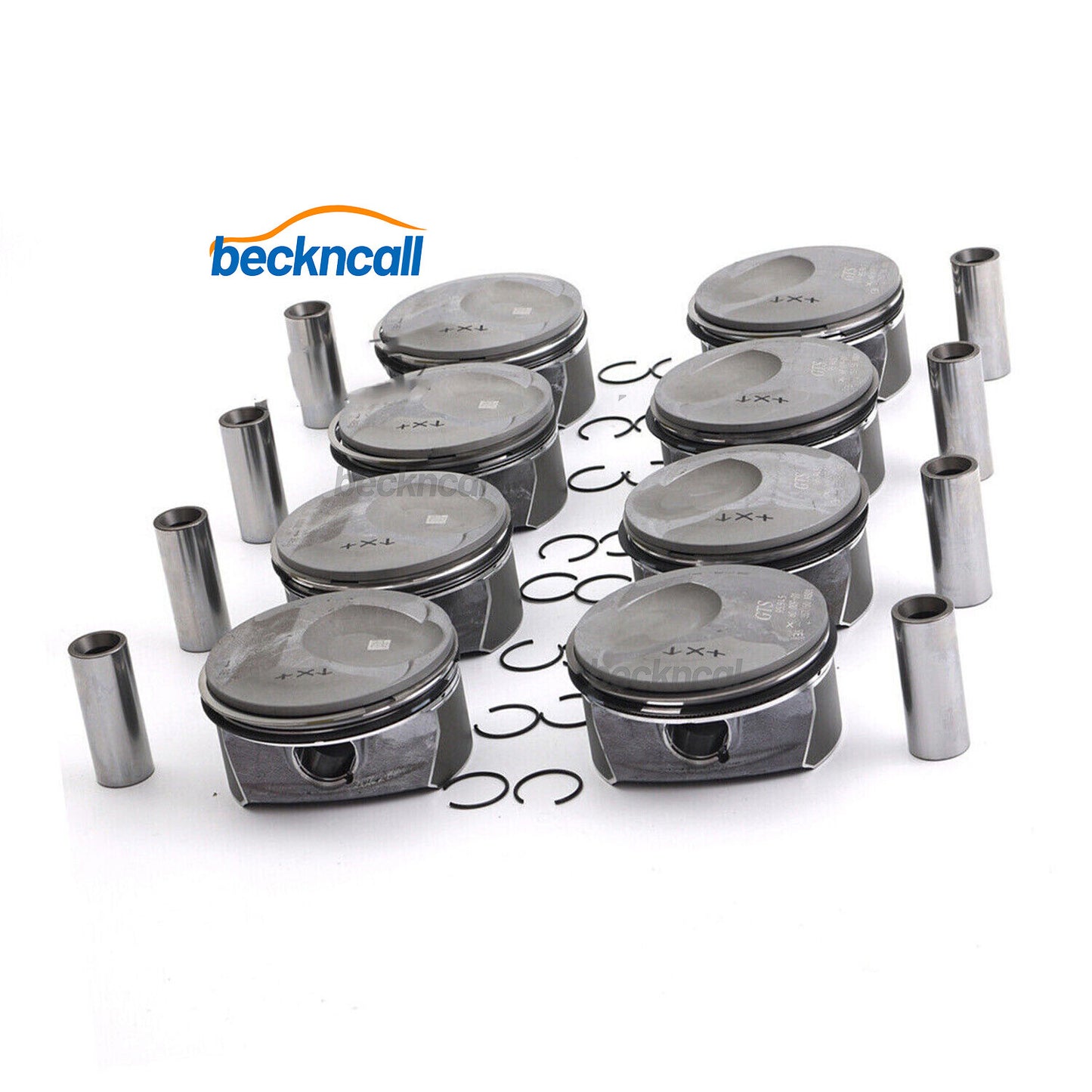 8x Pistons  Rings Kit 94810304825 for Cayenne for Panamera S GTS 957 970 4.8L V8