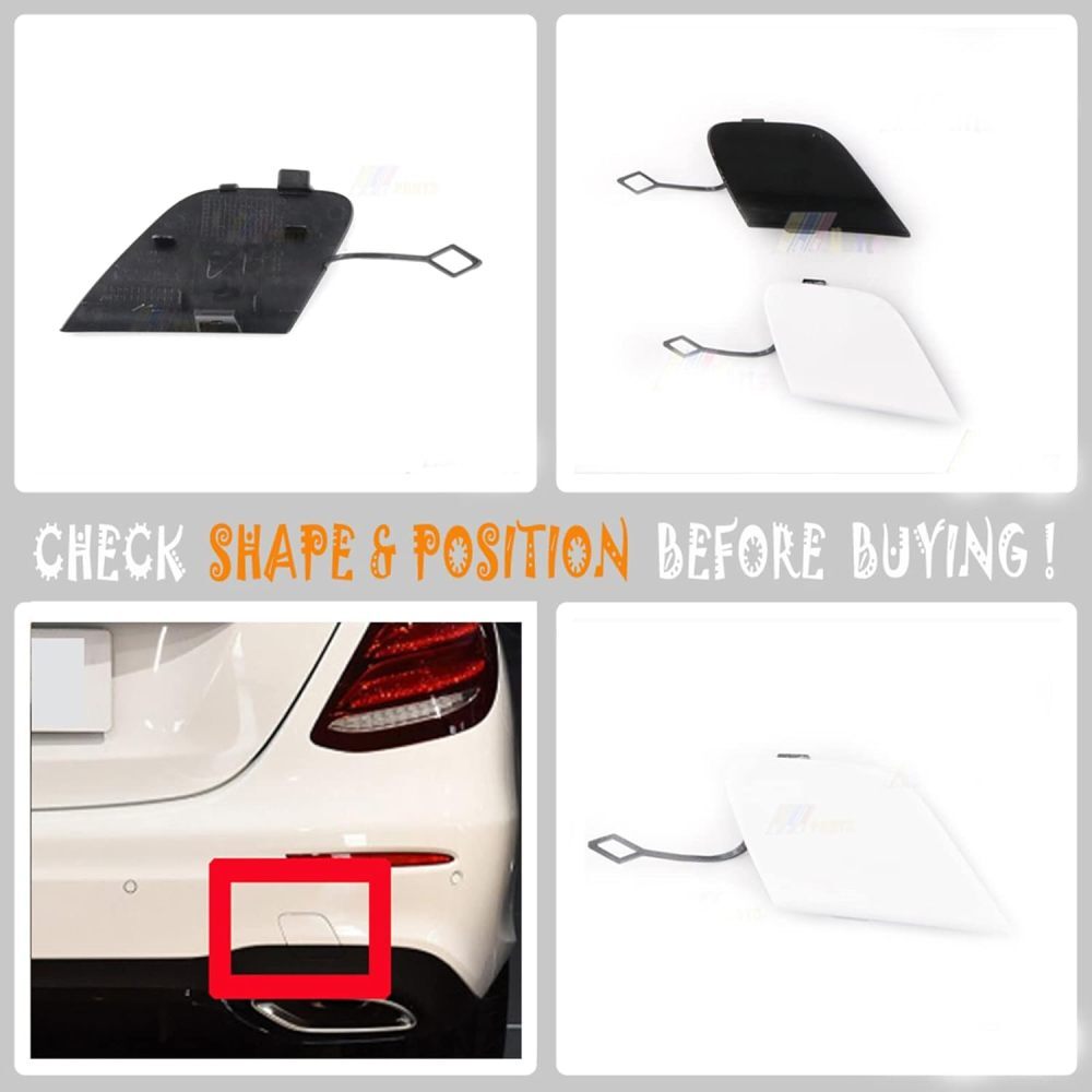 Black Rear Tow Cover Fit for 17-20 for Mercedes-Benz E-Class W213 2138850022