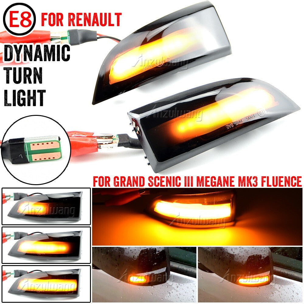 Dynamic Turn Signal Light for Renault Megane Fluence Grand Scenic III