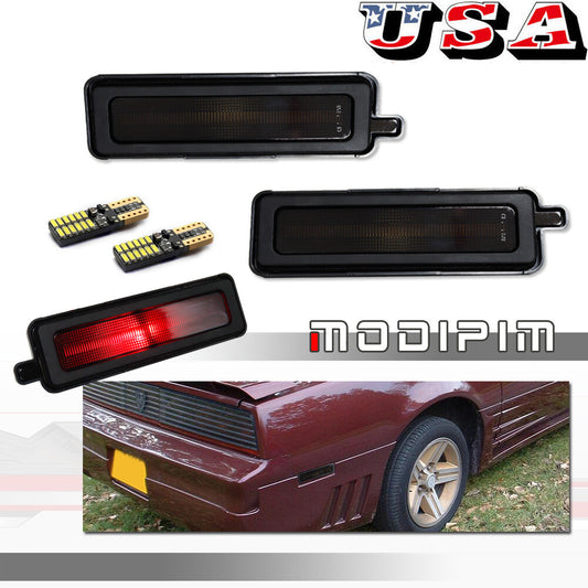 Rear side marker light with red LED light suitable for 82-92 for Pontiac Trans Am Firebird
