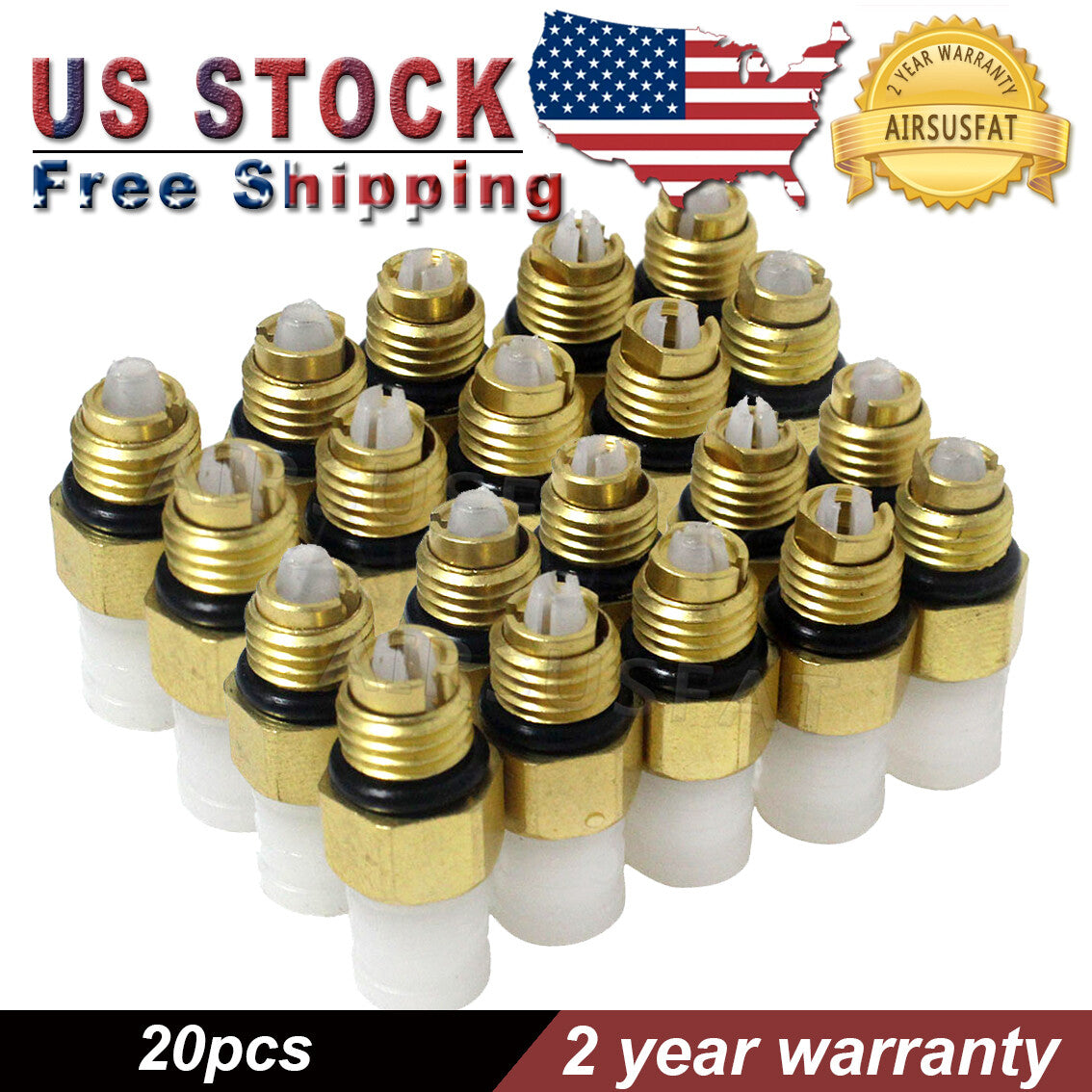 20pcs M8 Air Suspension Valve Connector Fitting for Mercedes W221 W220 W164 W211