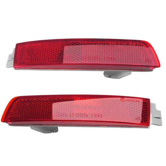 1 Pair for Nissan Sentra Quest Kicks Murano Juke LR Rear Bumper Reflector