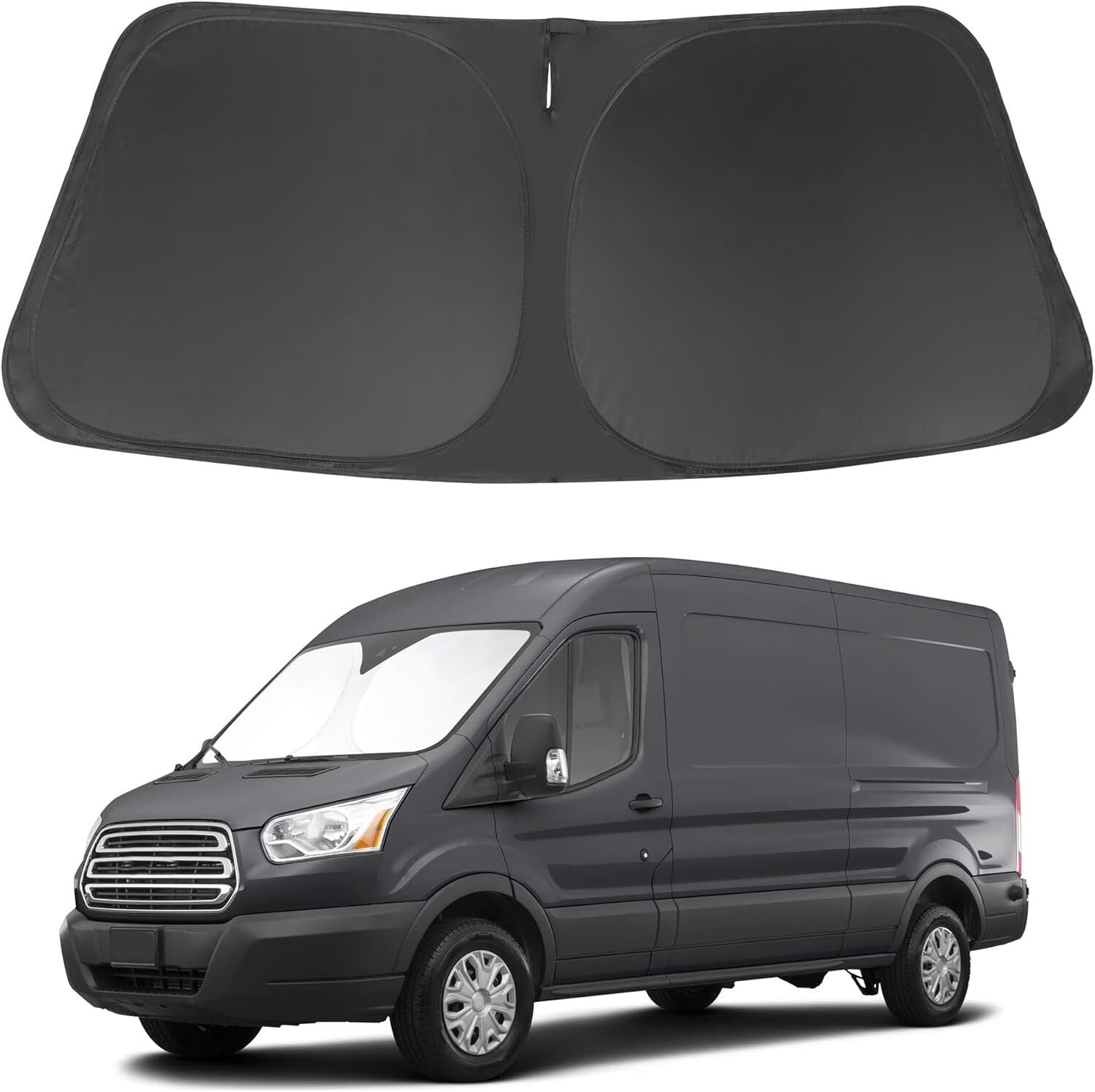 Custom Fit 2015-2025 for Ford Transit Car Front Windshield Sun Shade UVs Block Cover