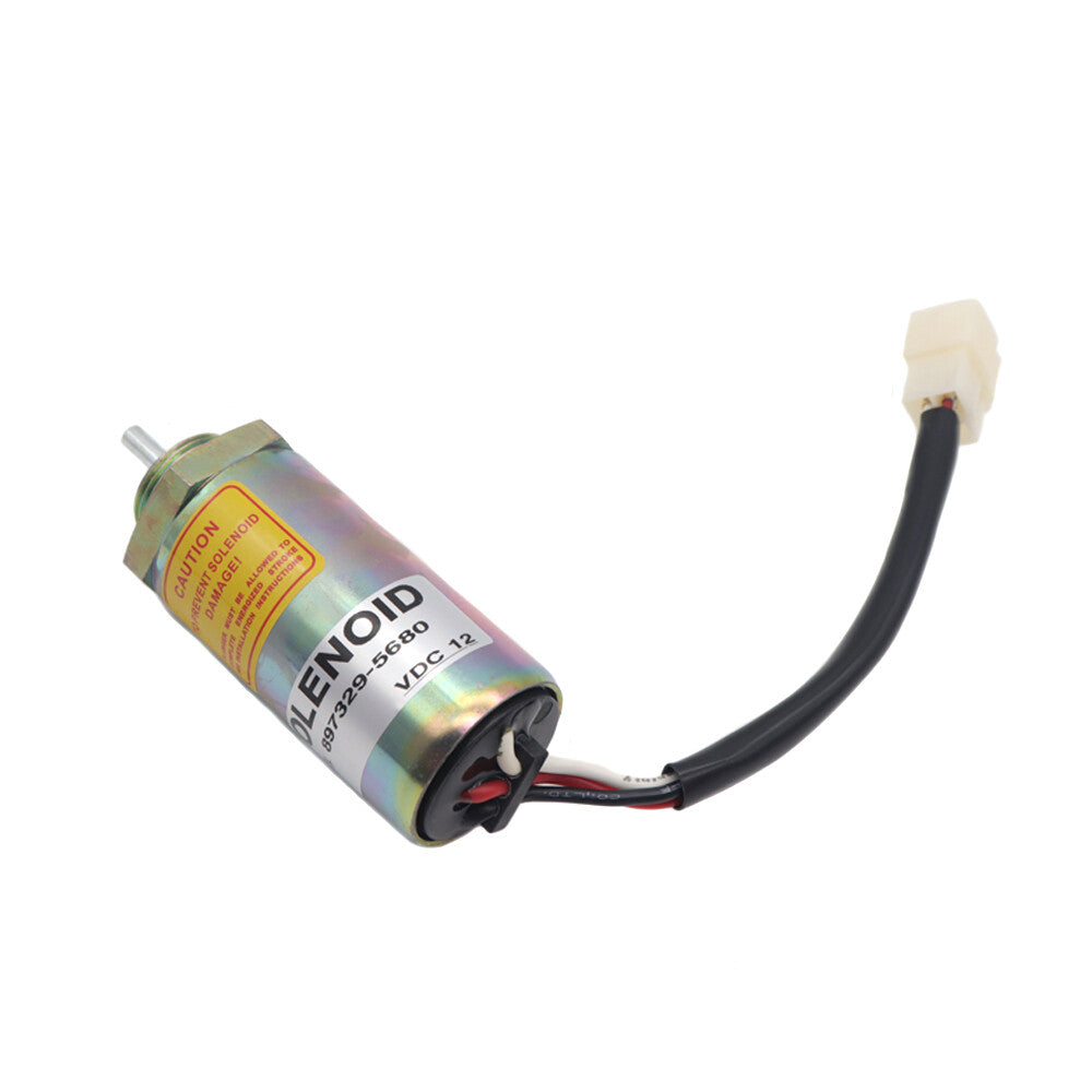 897329-5680 Fuel shut-off solenoid valve for Isuzu engines 3LD1, 3LD2, 4LE1, 3LB1, WR 12V