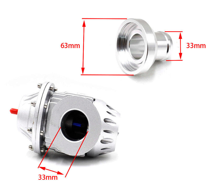 Turbo Blow Off Valve For HKS SQV4 Pull-Type Aluminum SSQV IV BOV with Adapter