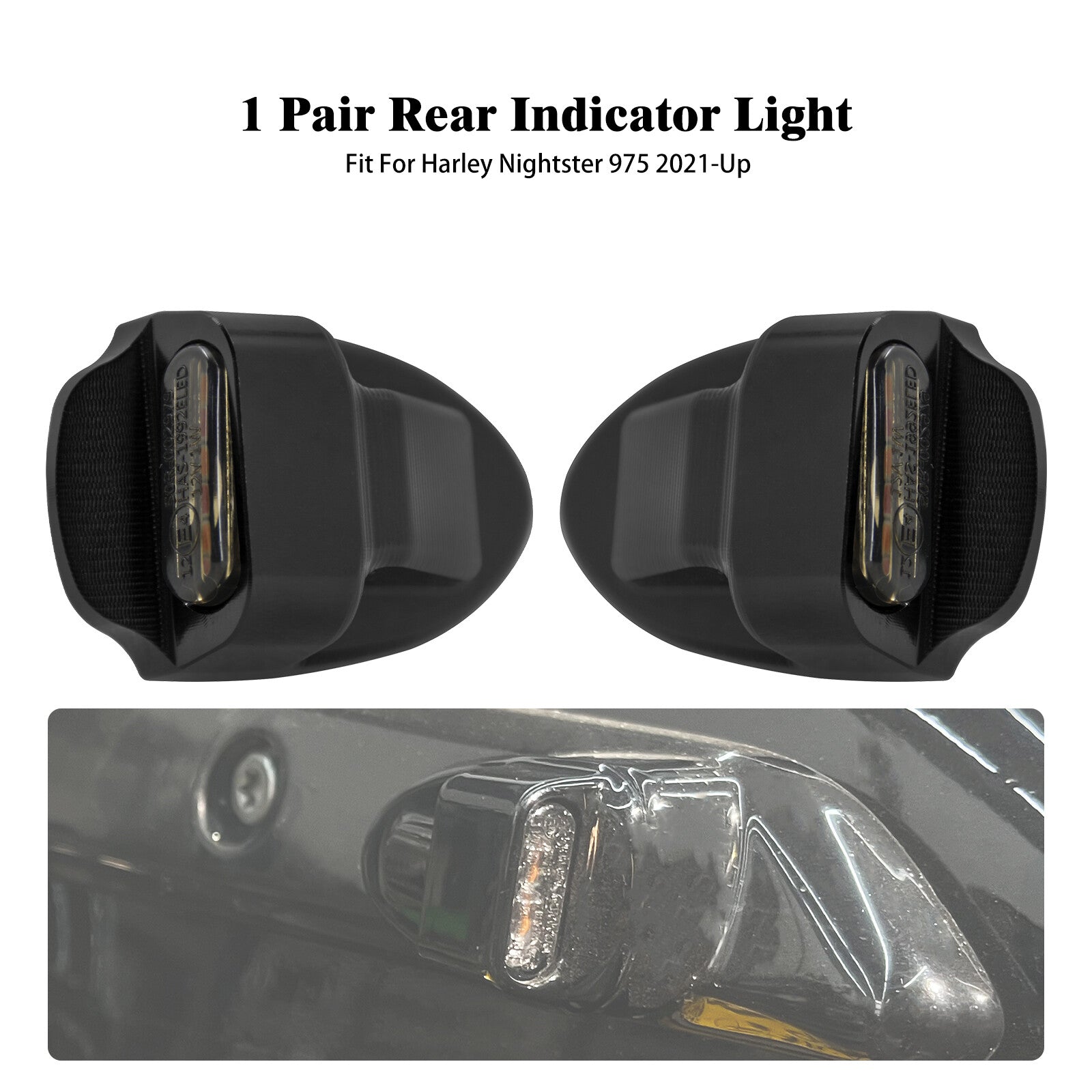 Rear Indicator Turn Signal Light Fit for Harley 975 Sportster Nightster 21-2023