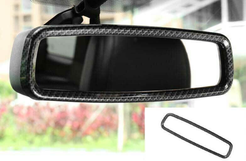 Interior Console Rearview Mirror Trim for Ford Explorer 2011-2019 Carbon Fiber
