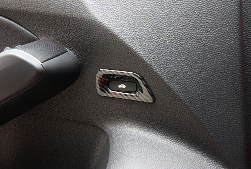 Back Door Tailgate Switch Cover Trim for Honda for Civic 2022-2023 11th Carbon Fiber