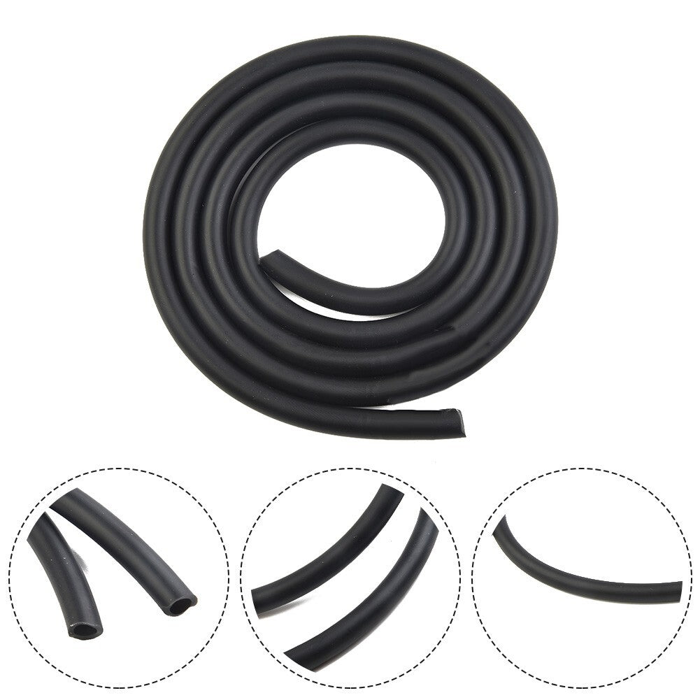 1m 5mm ID 8mm OD Motorcycle Gasoline Hose/Gas Fuel Line/Engine Pipe - Black