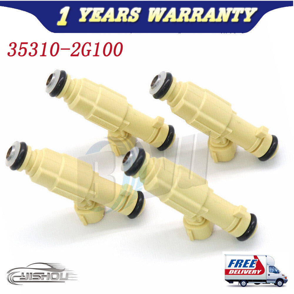 Set 4pcs Fuel Injector 35310-2G100 For 11-13 for Hyundai for Tucson 10-12 for Kia Forte Koup