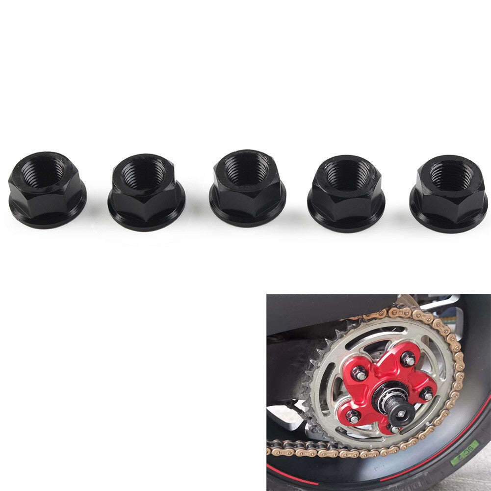 Kettenradmuttern M10 f¨¹r for Ducati Hypermotard 796 950 Hyperstrada 821 939 Schwarz