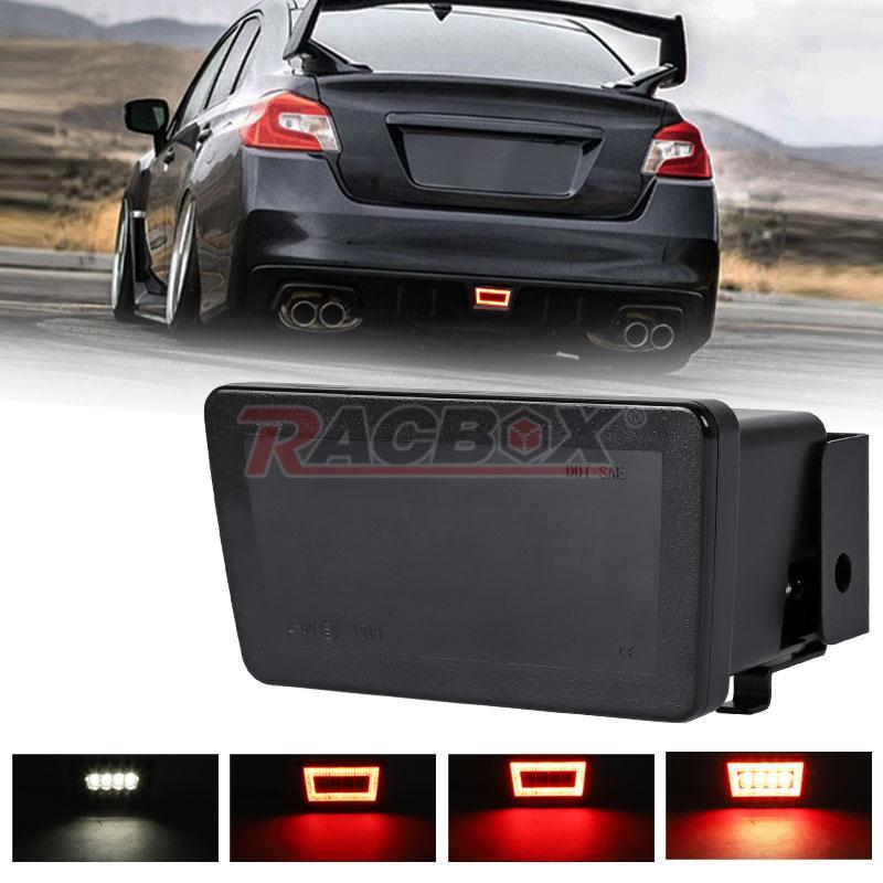 Smoked Lens LED Rear Fog 3rd Brake Reverse Light for Subaru WRX STi XV 2011-2021
