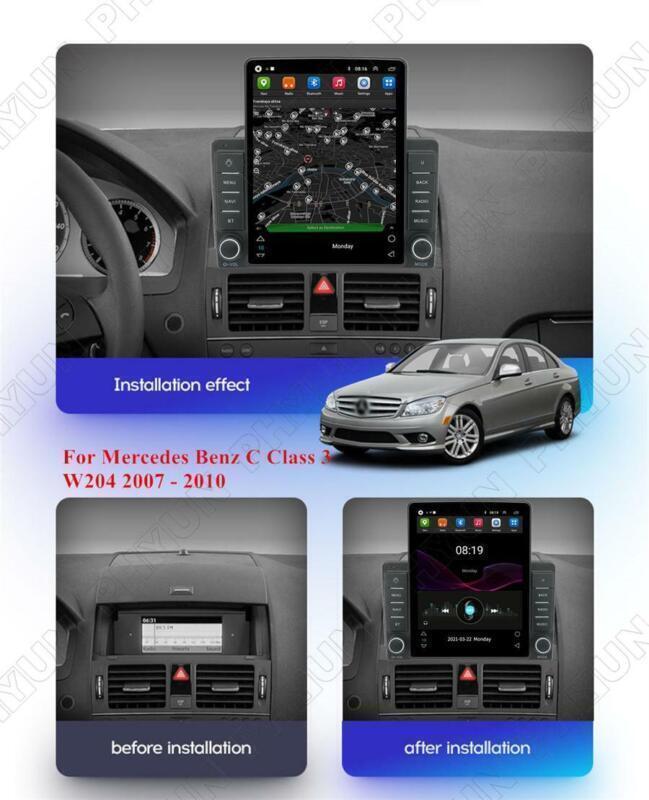 9.5 Android 10.1 2+32GB For 07-10 for Mercedes-Benz C Class W204 S204 Car Radio GPS