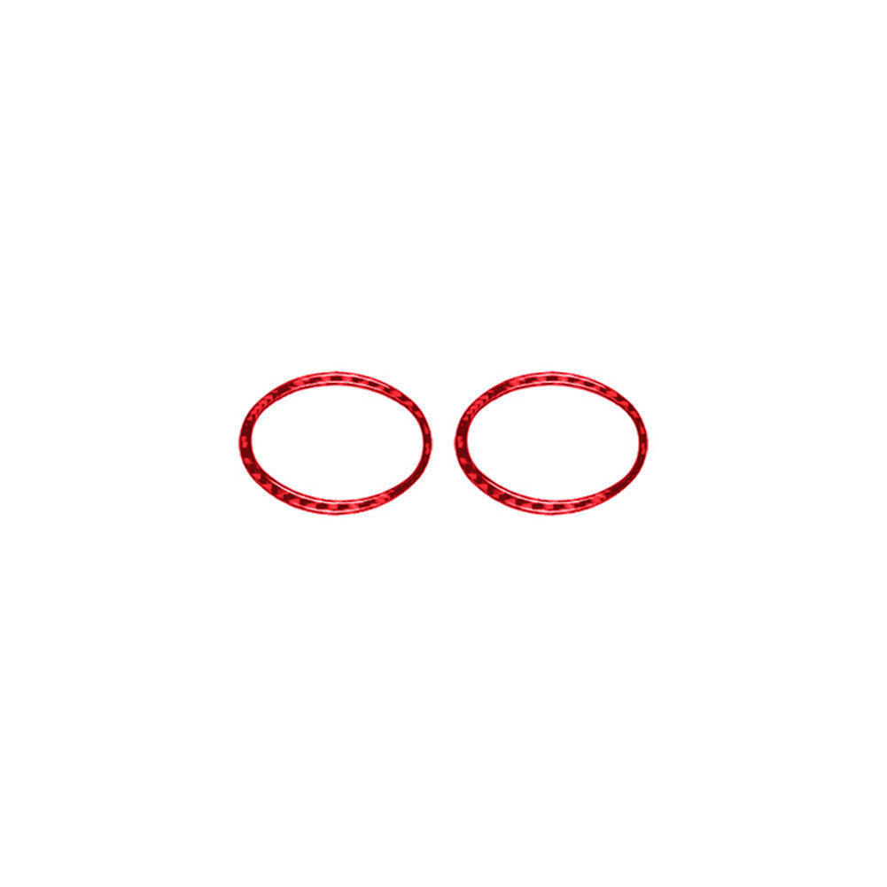 2Pcs Red Air Vent Frame Cover Trim Carbon Fiber for Chevrolet COBALT 2005-2010