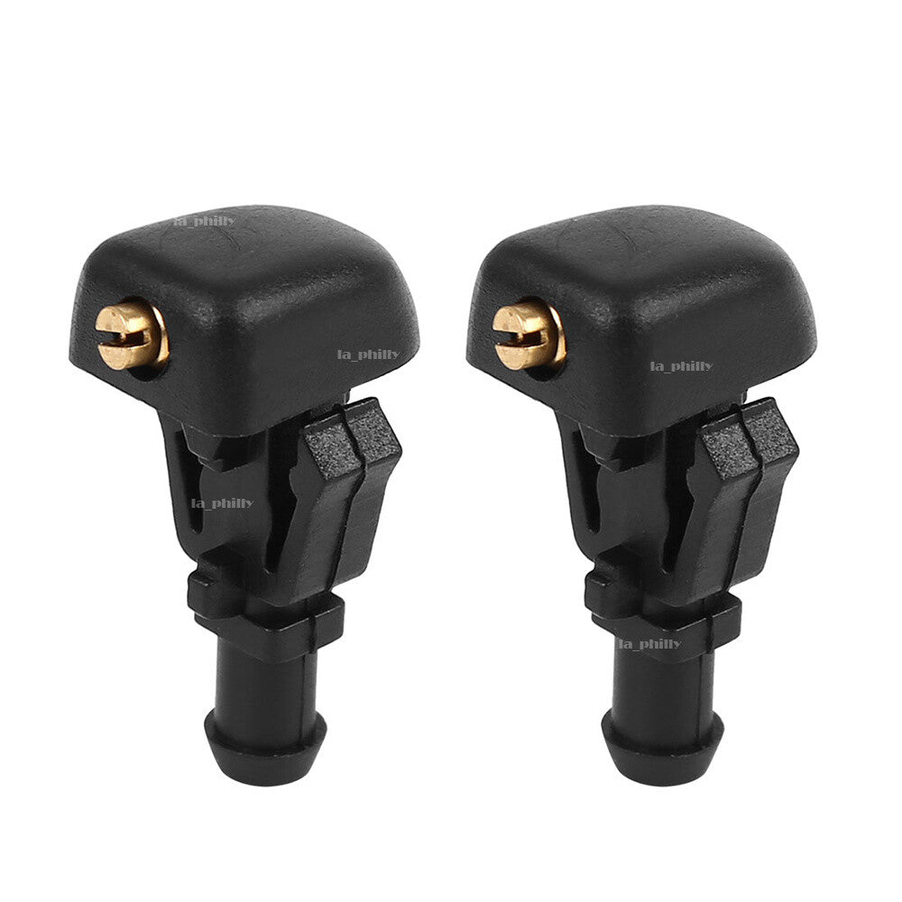 2Pcs Windshield Wiper Water Spray Jet Nozzle for Nissan 2004-2015 Titan Armada