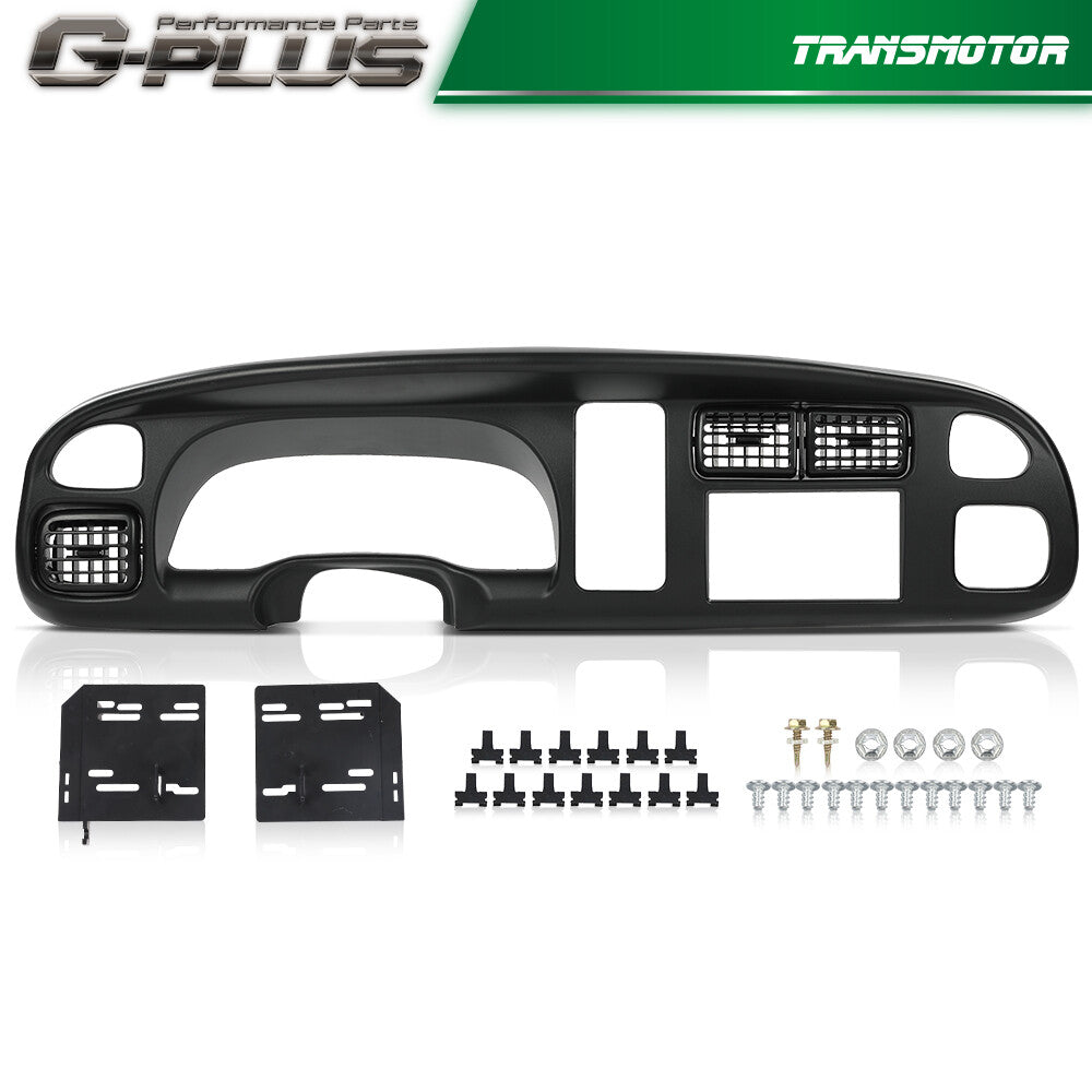 Suitable for Dodge for Ram 1500 2500 98-02 Dual Din 2-DIN Complete Dashboard Kit with Vents