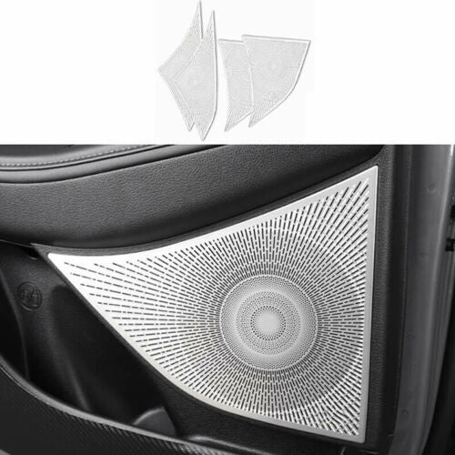 for Hyundai Sonata 2020-2023 Matte Silver Inner Door Speaker Horn Cover Trim 4P