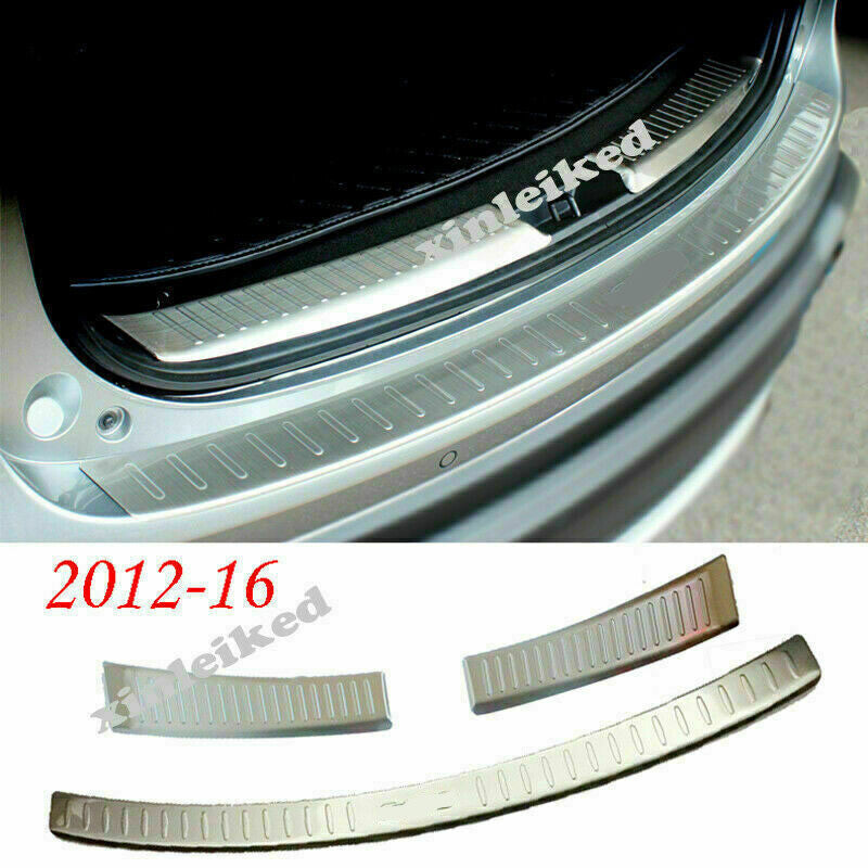 for Mazda CX-5 2012-2016 Silver Steel Rear Trunk Plate Bumper Scuff Sill Cover3