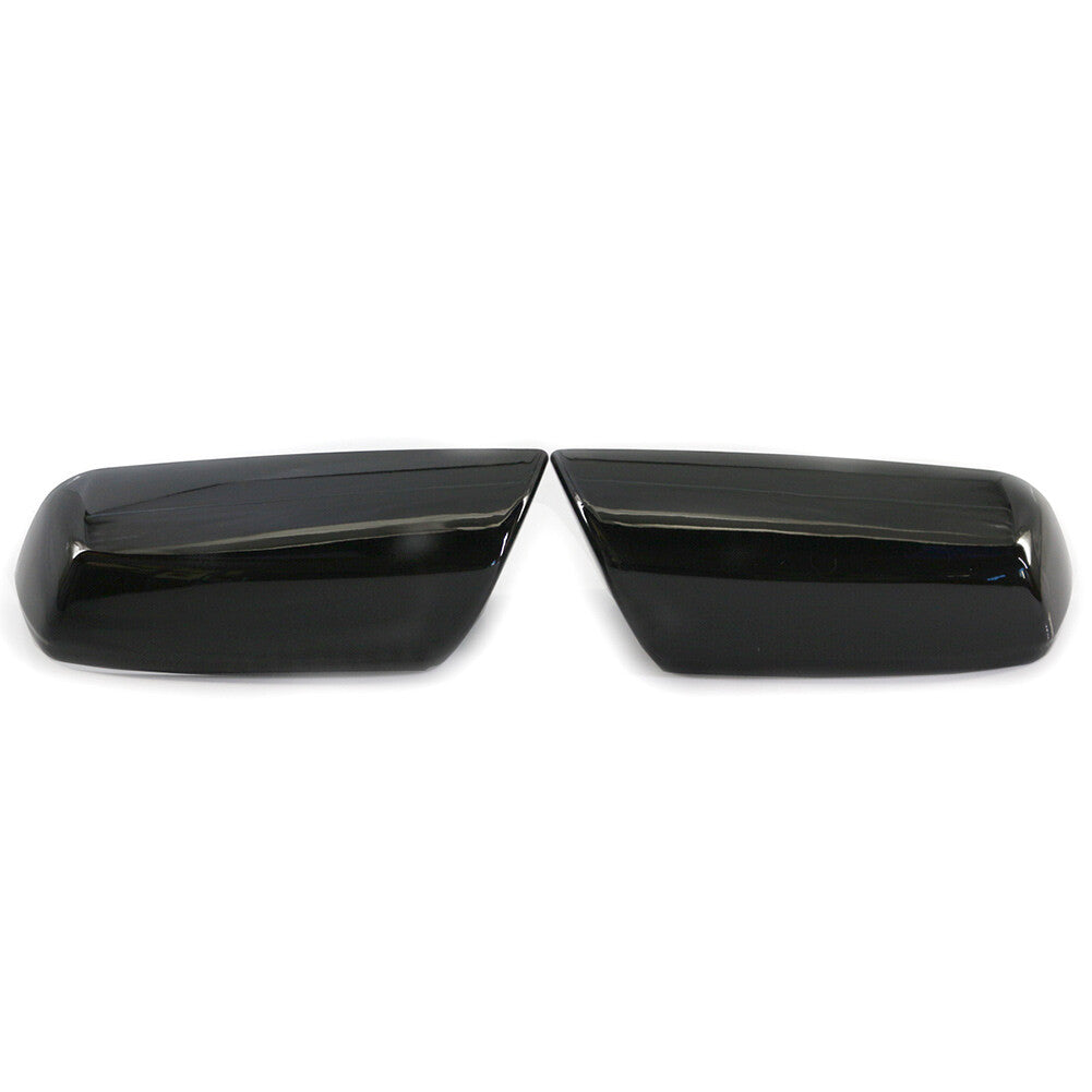 2x Gloss Black Mirror Covers Overlays Trims for Chevrolet Impala 2014-2020