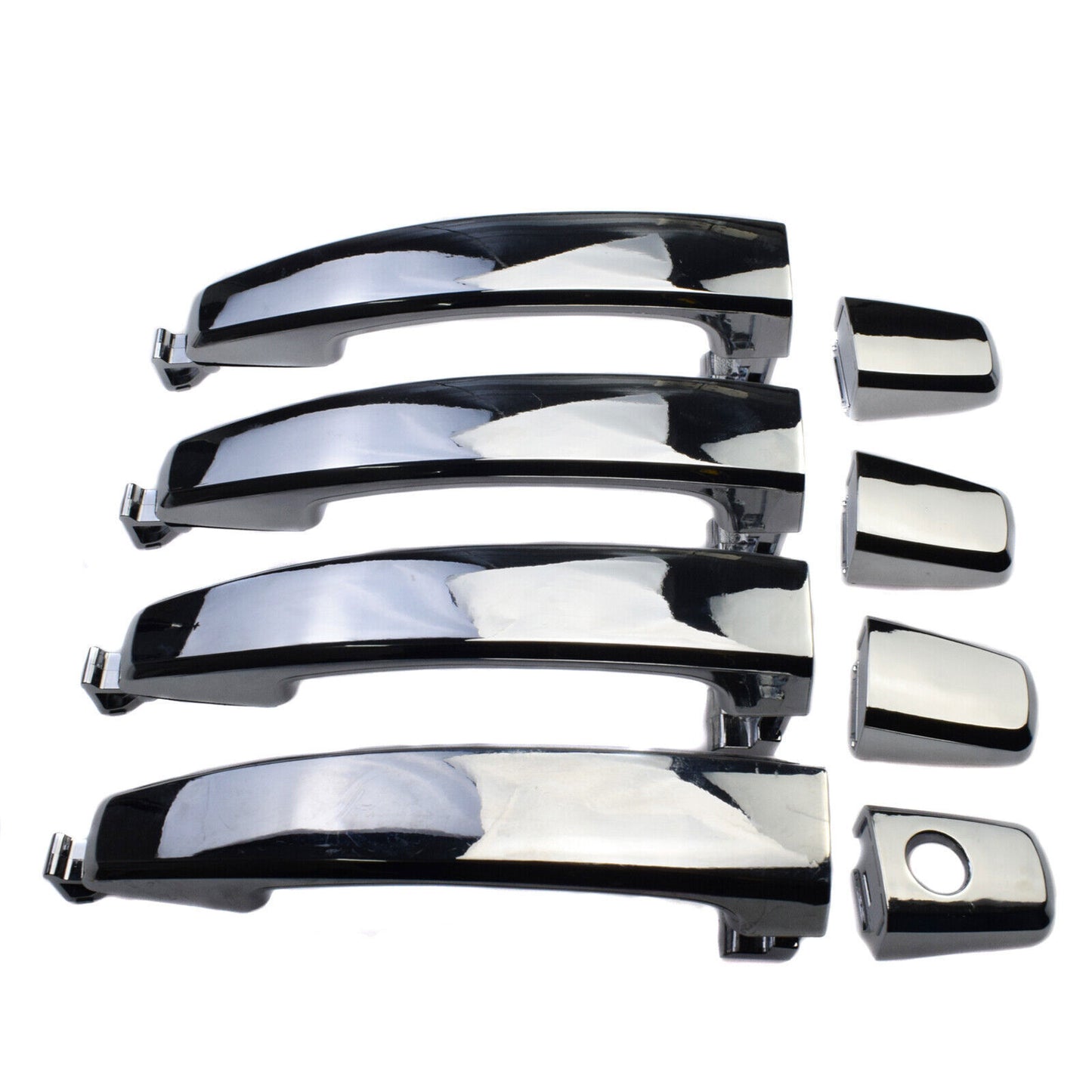 for Chevrolet Aveo 2007-2009 1.6L I4 Chrome Exterior Outer Door Handles 4PCS Set