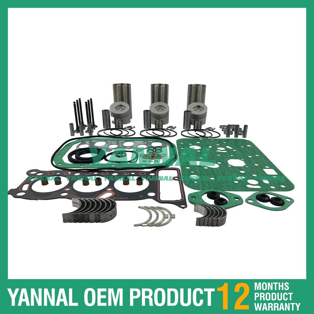 Overhaul and rebuild kit with washers for bearings suitable for Isuzu 3KC2