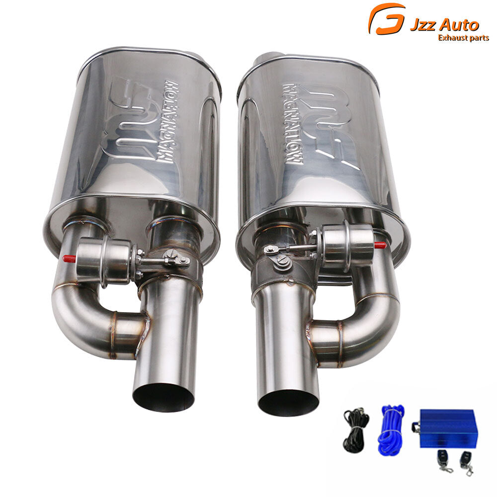 L+R 2.5 In/out Adjust Sound Value Muffler W/ Exhaust Valve 8.346  Universal