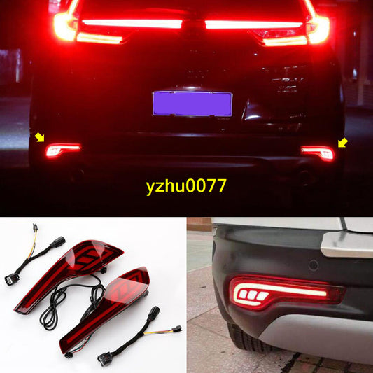 2017-2019 for Honda CR-V CRV Rear Bumper Left Right LED Fog Light Brake Lamp Kit