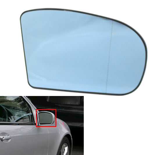 Wide Angle Heated Door Mirror Glass Blue for Benz C E Class W203 W211 C230