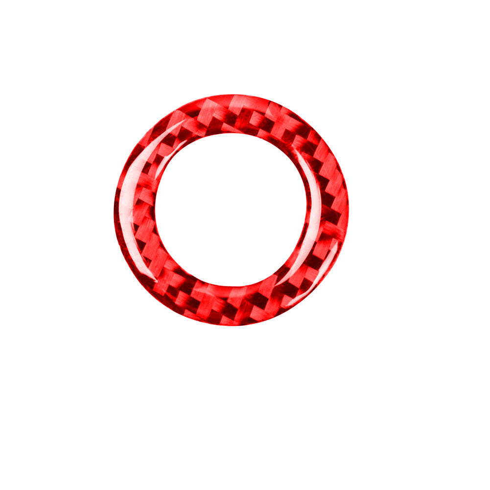 for Dodge for Challenger 2015-2020 2Pcs Start Power Button Ring Trim Cover Red