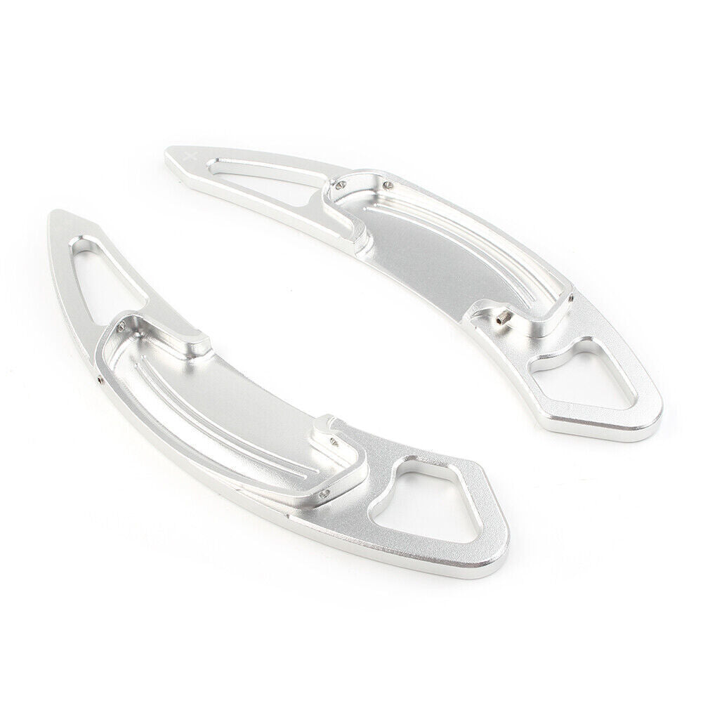 2pcs Paddle Shifters Extensions Trim Silver for Honda Accord 2013-2019 Car