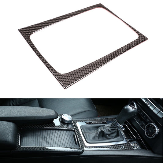Carbon Fiber Interior Gear Panel Frame Cover Fit for Mercedes C class W204 07-14