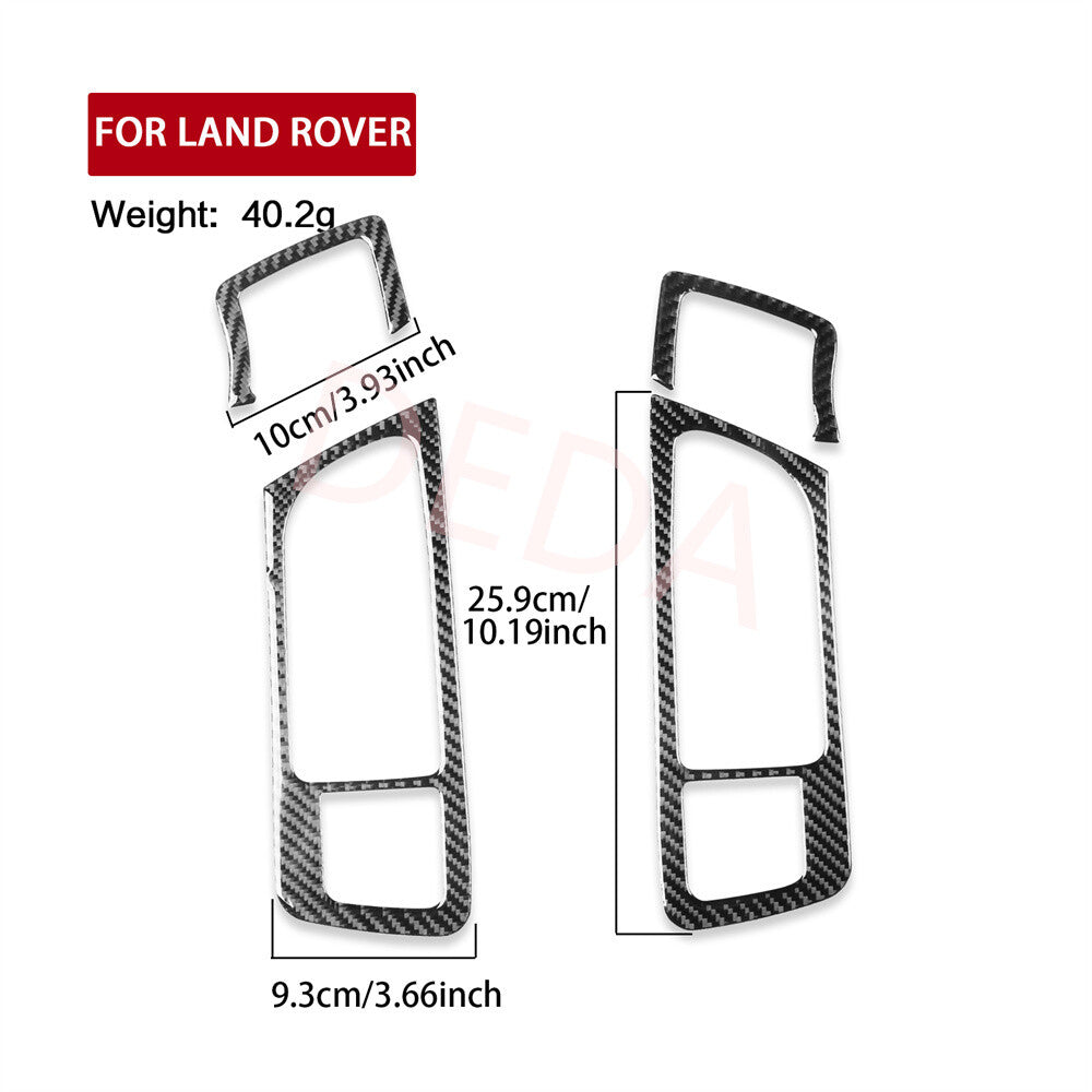 Carbon Fiber Inner Front Door Handle Trim for Land Rover Discovery Sport 2015-19