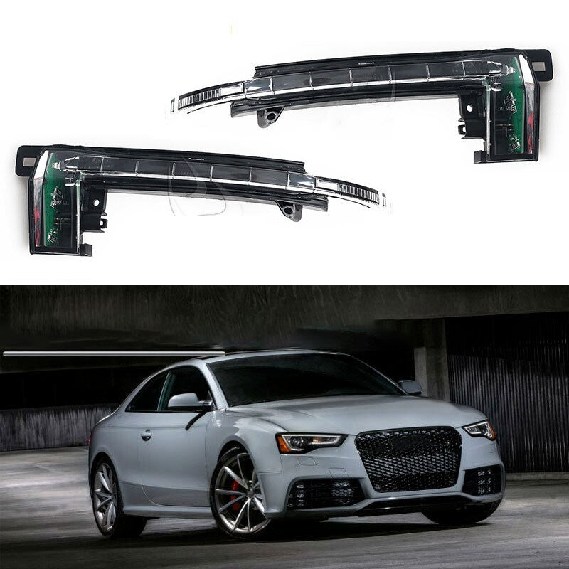 Pair Rearview Wing Mirror Indicator Turn Signal Lamp for Audi A3 A4 S4 B8 A5 S5
