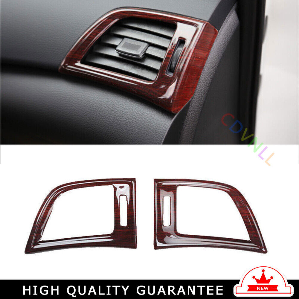 LR AC Air Outlet Vent Cover Trim Fit for Nissan Sentra 2013-2019 Red Wood Grain