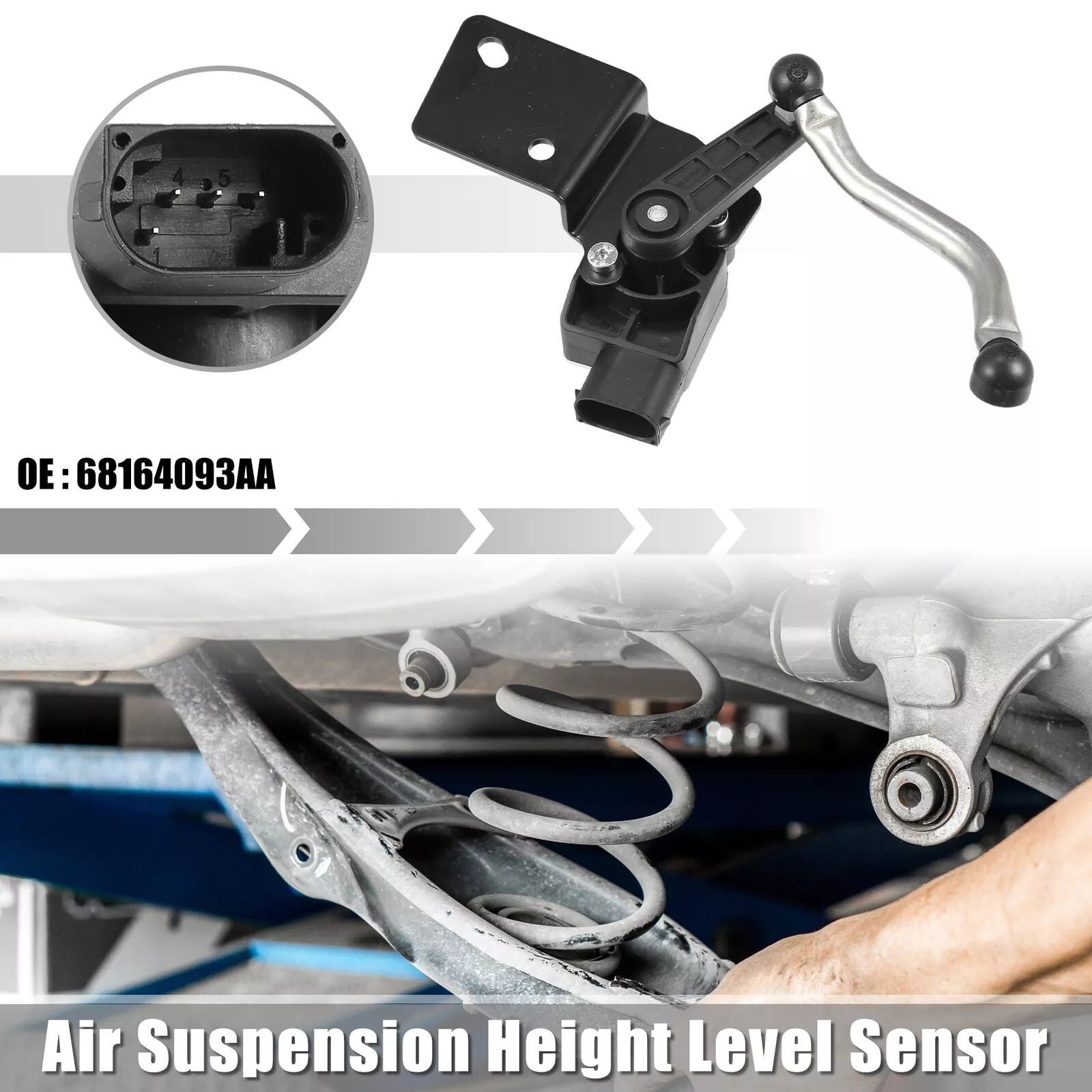 68164093AA Right front suspension riding height sensor for Jeep