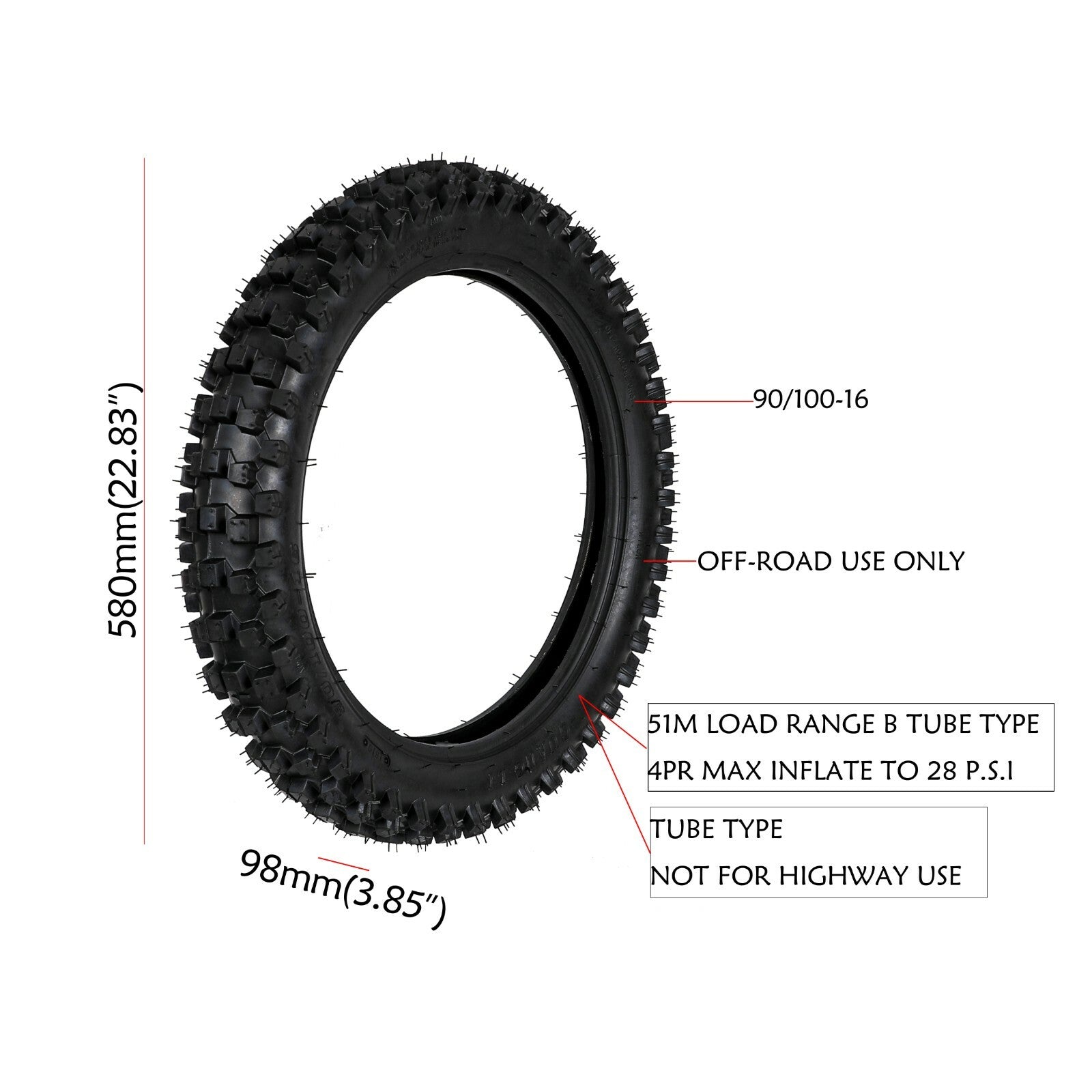 70/100-19  90/100-16 tire tubing are suitable for Pit bikes, for Honda CRF150, Taodao 140cc, 160cc, and 200cc models.