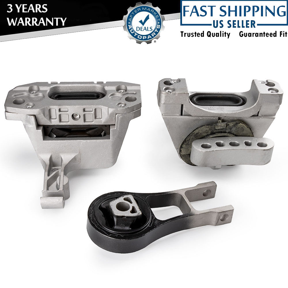 for Jeep Cherokee for Chrysler 200 Engine Motor Transmission Mount Set 68192831AF