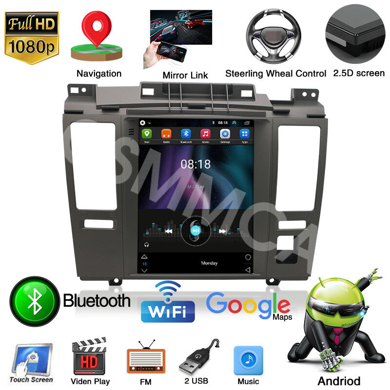 Android 13 For Carplay Car GPS Stereo Radio Fit for Nissan Tiida Versa 2004-2011