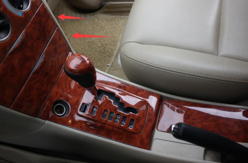 for Toyota for Corolla 2003-2008 Peach Wood Grain Center Console Storage Box Panel