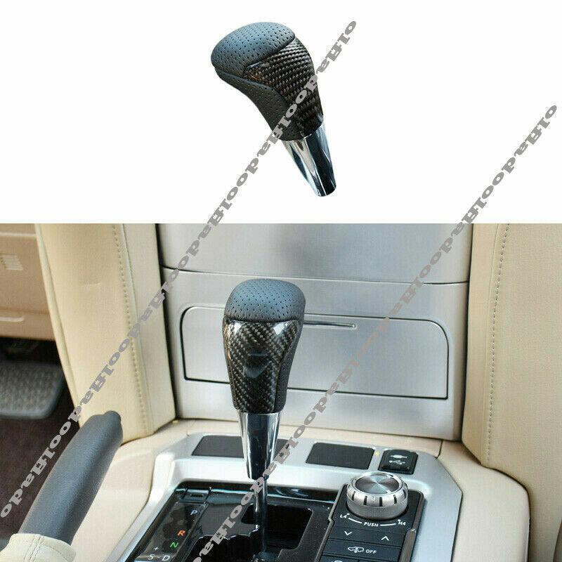 Carbon Fiber Gear Shift Knob Shifter Lever for Land Cruiser LC200 FJ200 2016-21