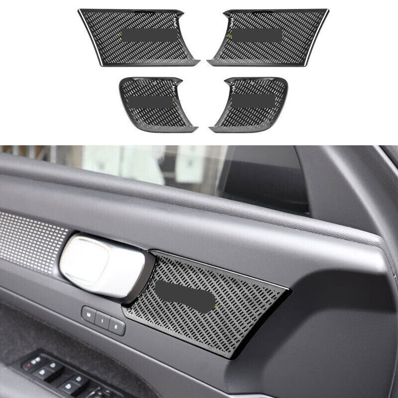for Volvo XC40 2019-22 Black Titanium Interior Door Tweeter Speaker Cover Trim4