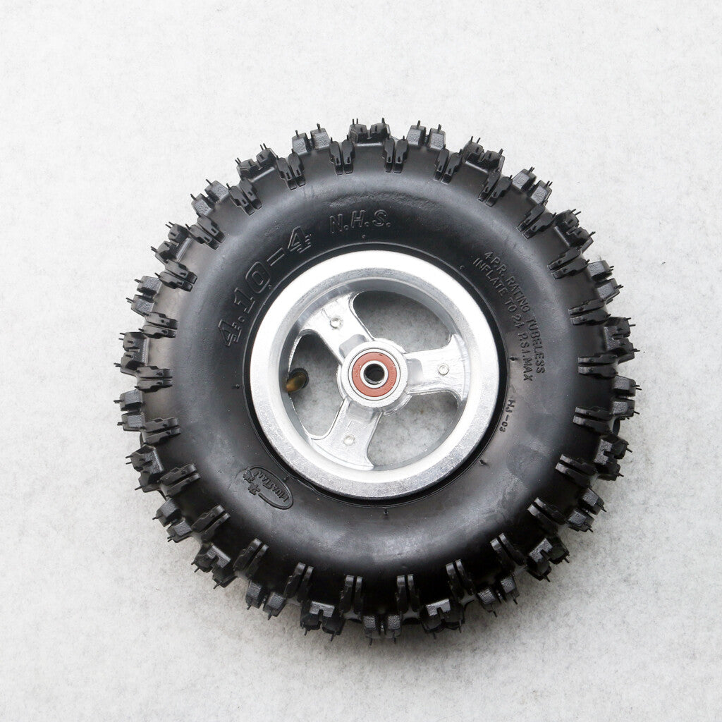 Motorcycle 4.10-4 Pneumatic Off-road Tire DIY Wheelchair Lawnmower Trolley Cart