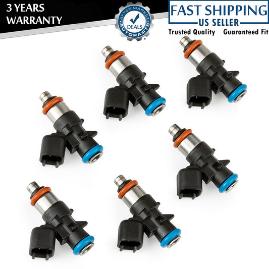 6 x Fuel Injectors for 2011-2019 for Jeep Grand Cherokee for Wrangler for RAM 1500 3.6L V6