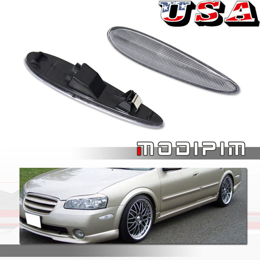 Suitable for 00-03 for Nissan Maxima driver + passenger front side marker light Assy 1 (Dual)