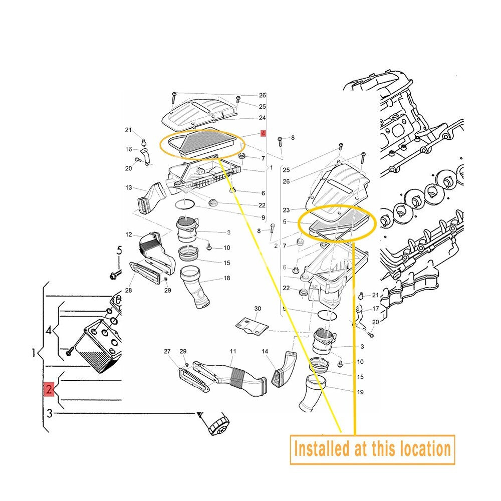 Suitable for Bentley Flying Spur pollen filter, oil filter, and air filter kit