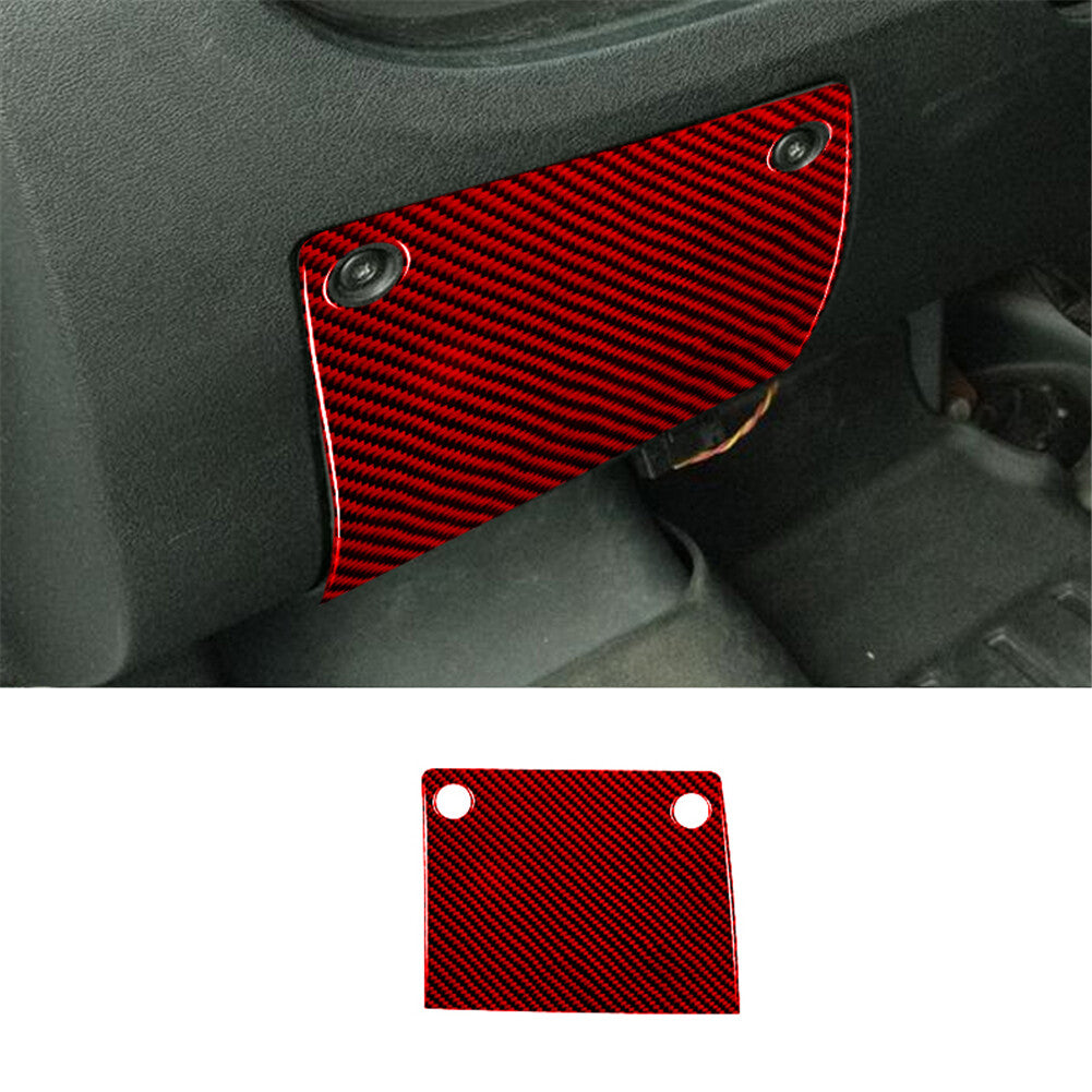 Red Carbon Fiber Driver Side Storage Panel Cover Trim for Ram Promaster 2014-21