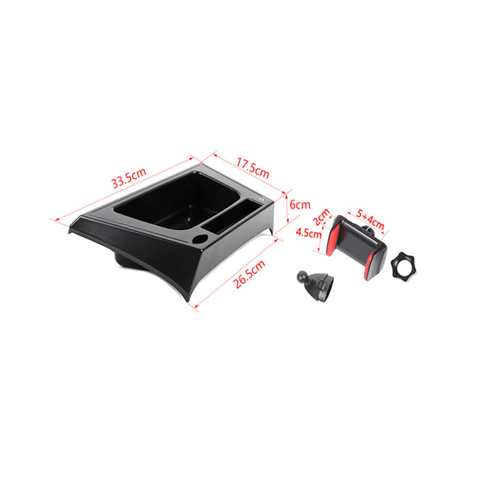 Car Dashboard Storage Box Mobile Phone Stand Holder for Jeep for Wrangler JK 2012-17