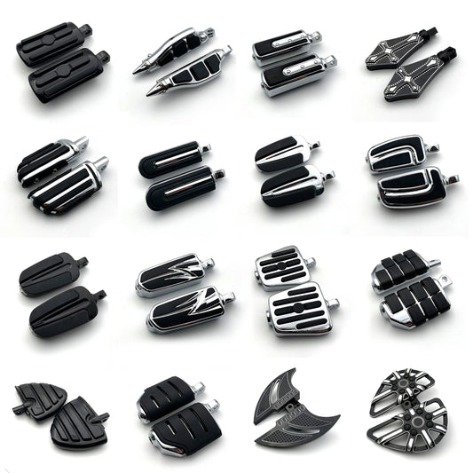 Male Mount Foot Pegs Footrest for Harley Davidson Iron Touring Custom Dyna Softail