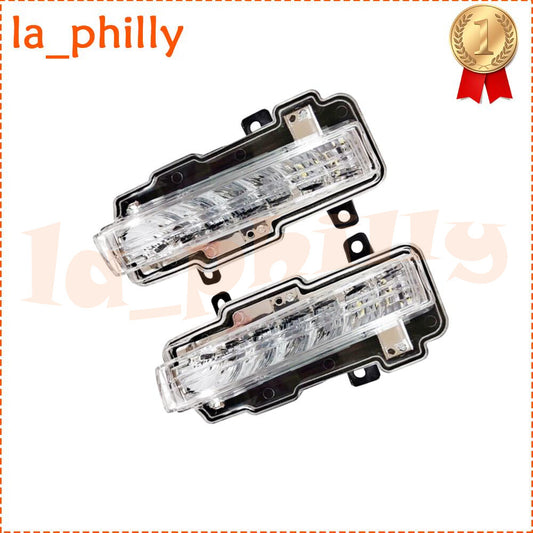 Pair for Mitsubishi for Pajero 2015-2016 DRL LED RightLeft Front Bumper Fog Light