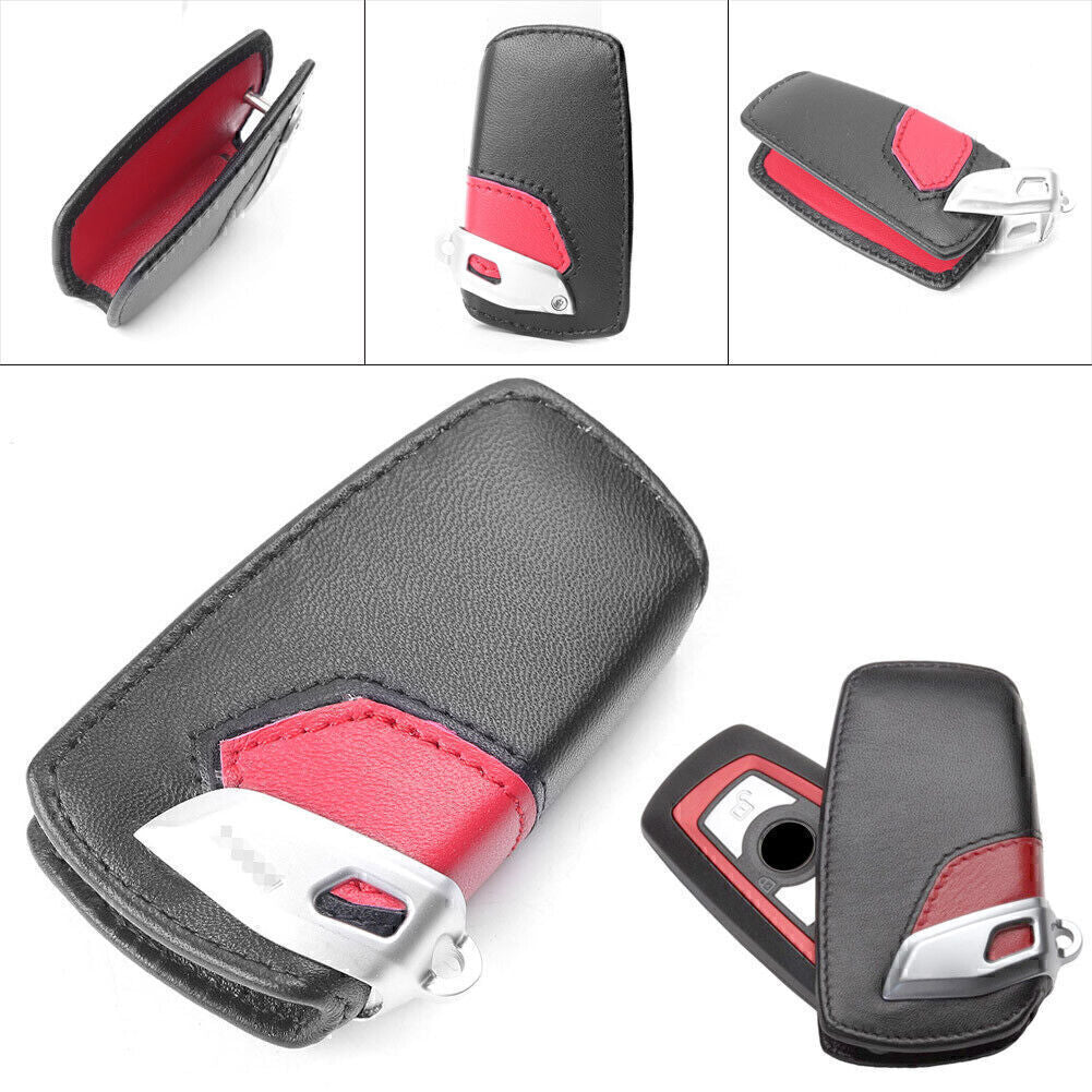 Auto Schl¨¹ssel Funkschl¨¹ssel Geh?use H¨¹lle Blau f¨¹r for BMW 3 5 7 Series X3 Leder